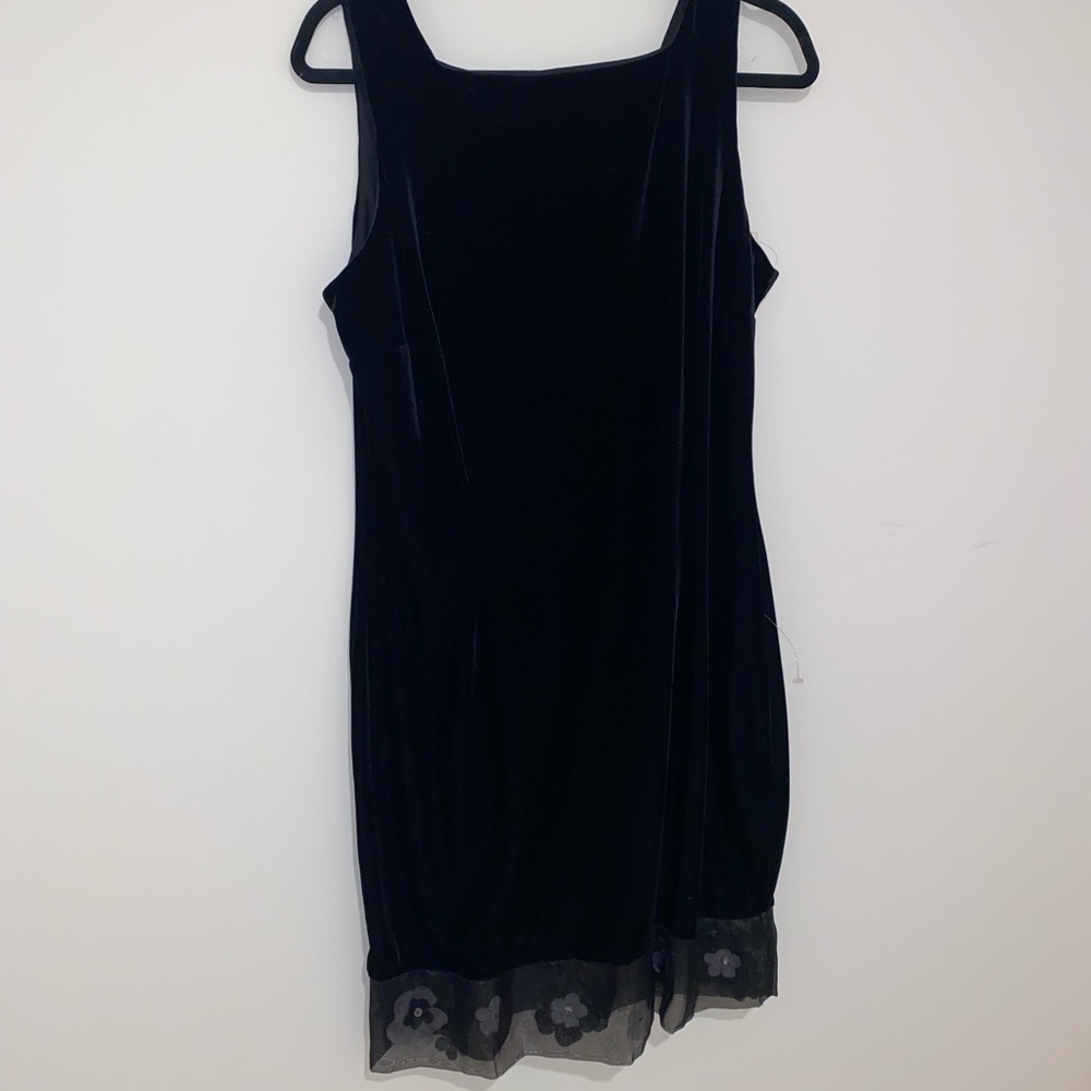 NWT Vintage Molly Malloy Velvet Black Dress